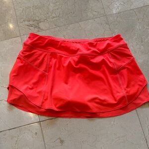 Athleta Orange Skort Skirt Tennis Pickleball
